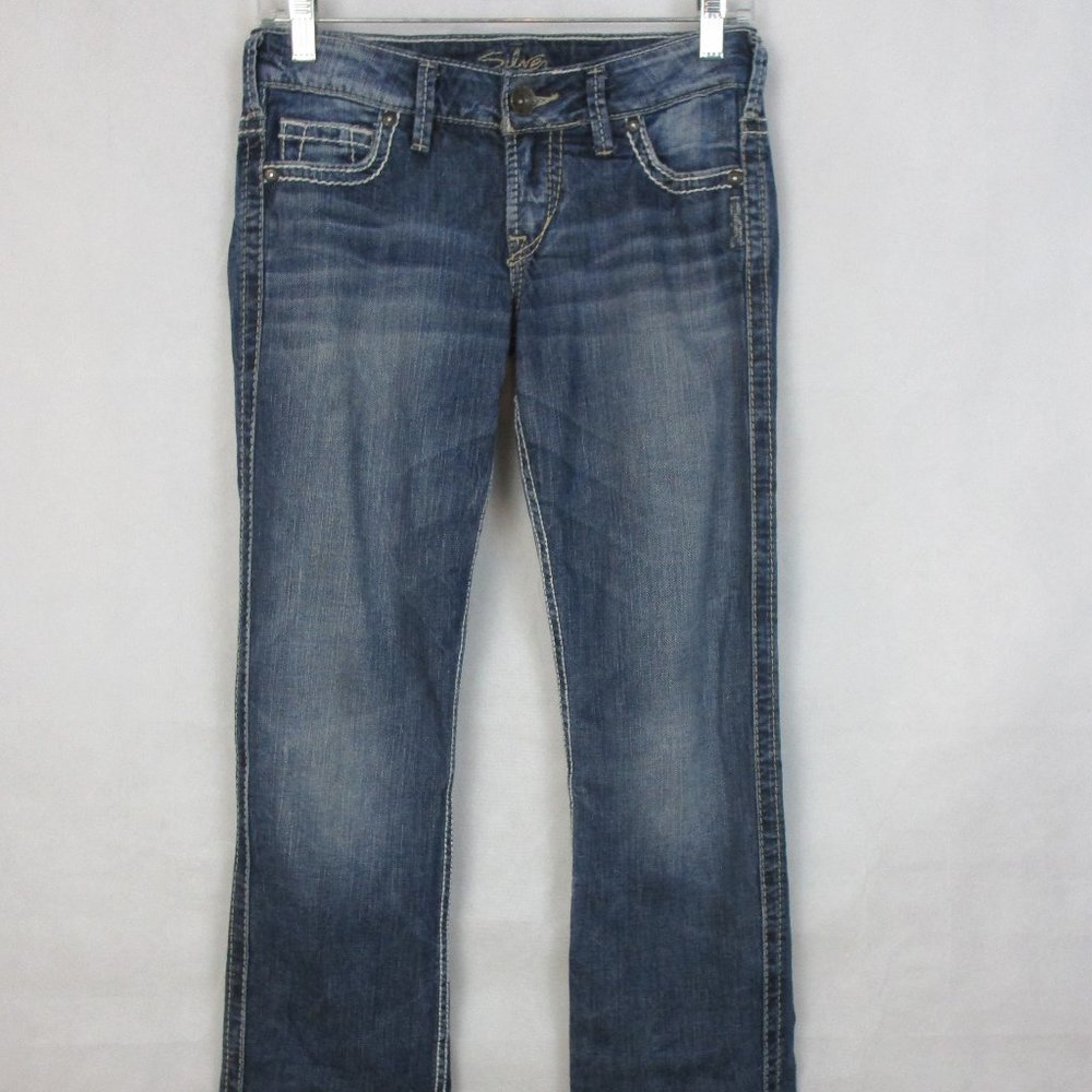Silver Frances 18” Boot Cut Womens Thick Stitch